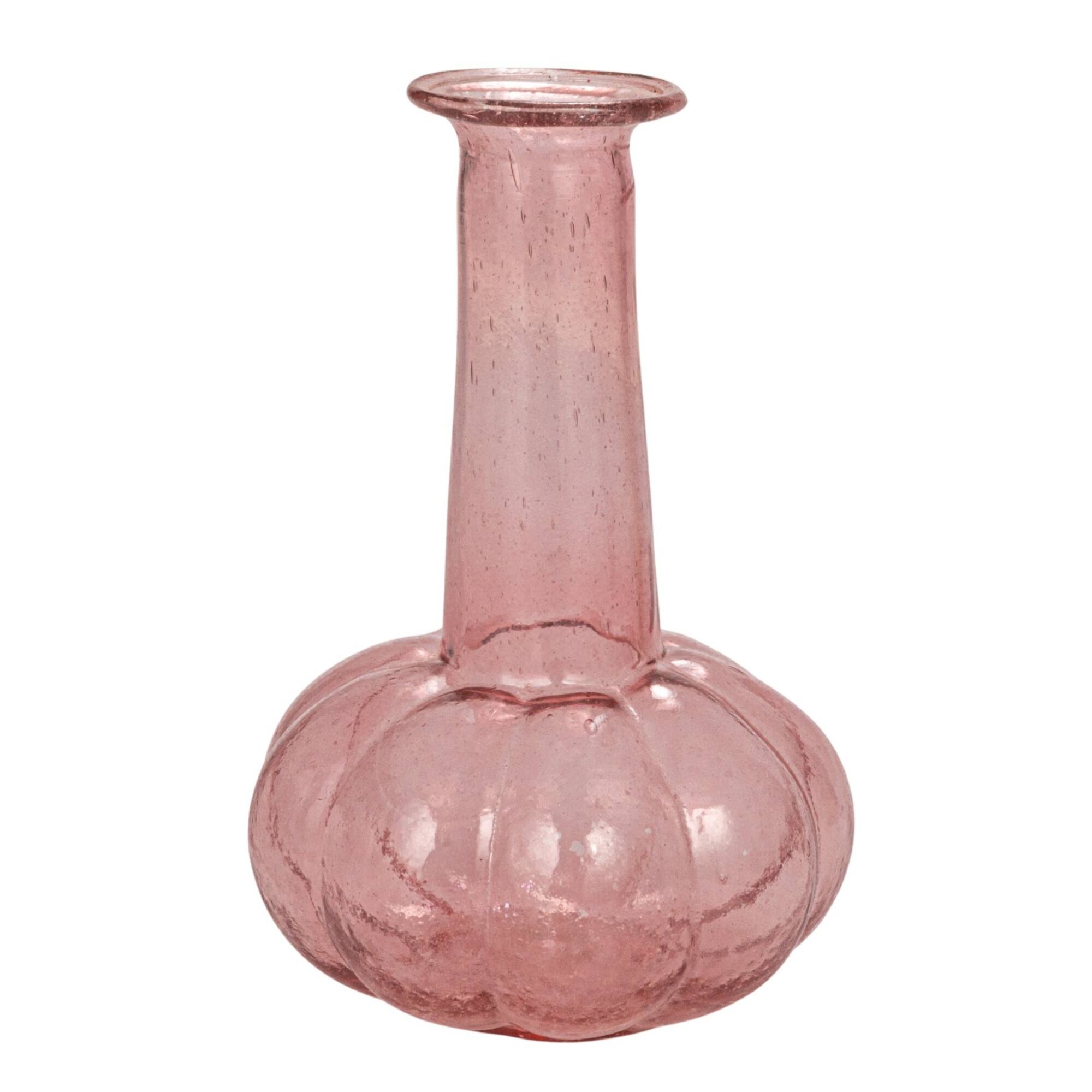Hello Honey® Embossed Reclaimed Glass Vase Set